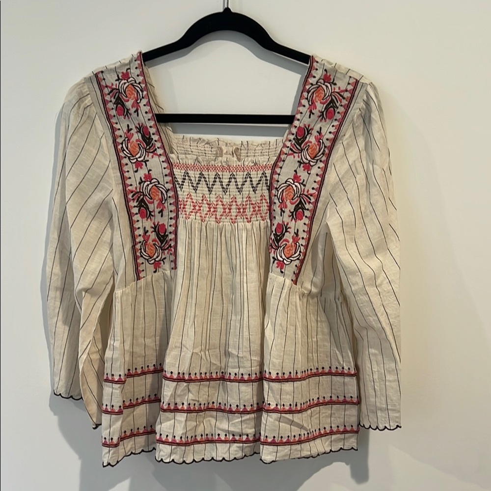 Altar’d State Cotton Embroidered Boho Top